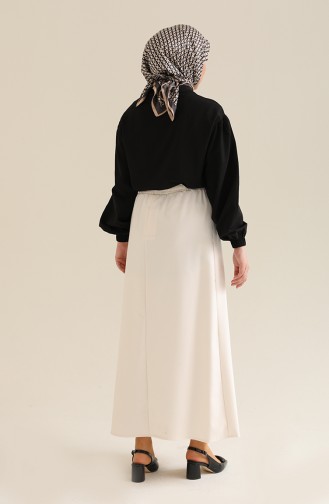 Ecru Skirt 102022104ETK-02