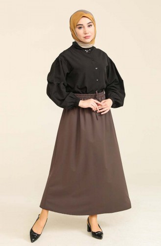 Brown Skirt 102022113ETK-02