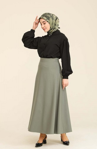 Army Green Skirt 10202282ETK-01