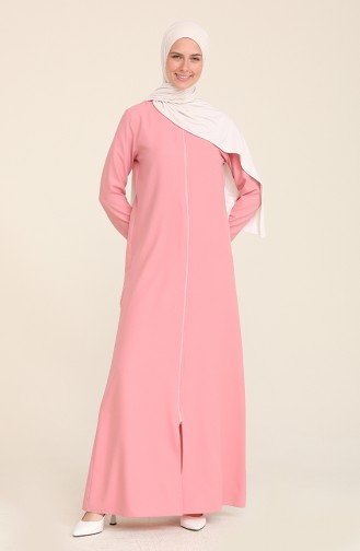 Beige-Rose Abayas 3317-04