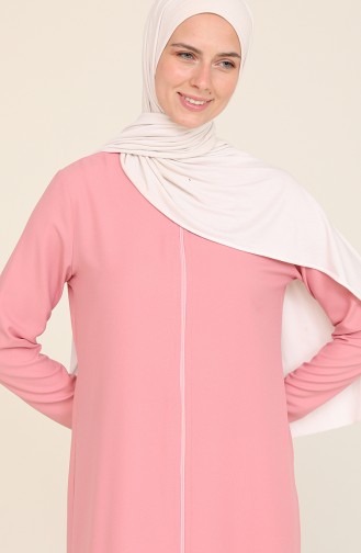 Beige-Rose Abayas 3317-04