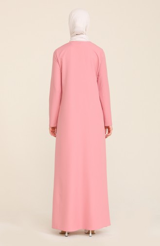 Beige-Rose Abayas 3317-04