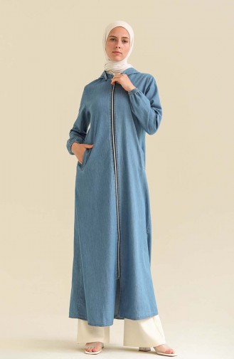 Jeansblau Abayas 8227-01