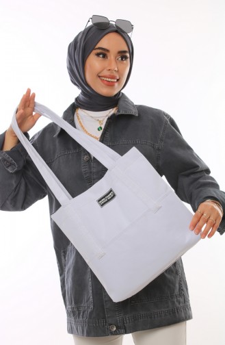 White Shoulder Bags 37-01