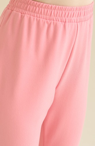Beli Lastikli İspanyol Paça Pantolon 202296PNT-04 Pembe