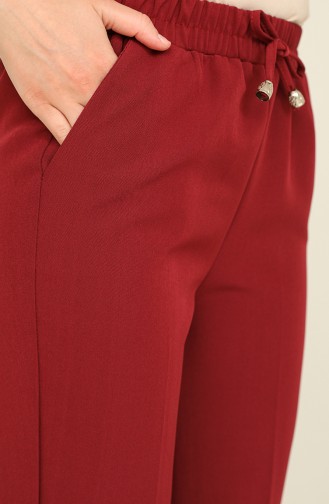 Claret Red Pants 2399-02