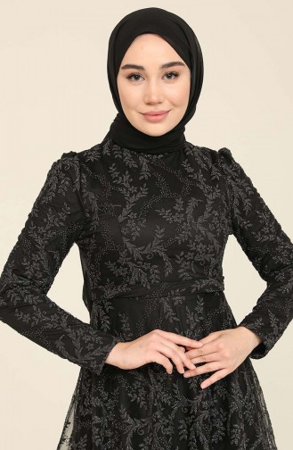Schwarz Hijab-Abendkleider 2CY83004-01