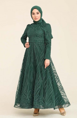 Grün Hijab-Abendkleider 2CY83005-02