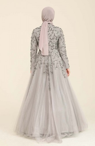 Grau Hijab-Abendkleider 2CY83008-01