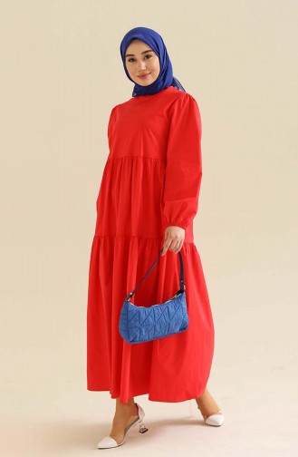 Red Hijab Dress 2271-02