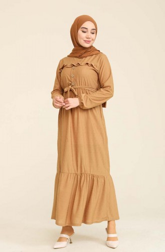 Robe Hijab Camel 2402-01