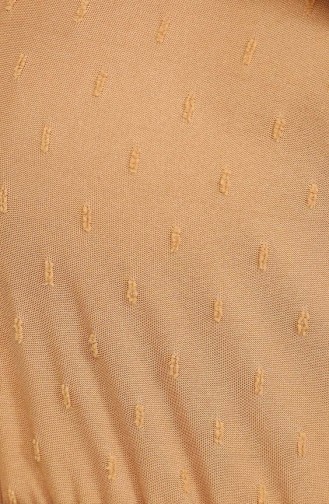 Camel Hijab Dress 2402-01