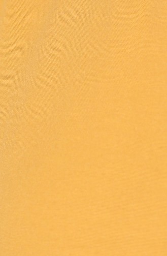 Doğal Kumaş Düğmeli Elbise 3307-15 Sarı