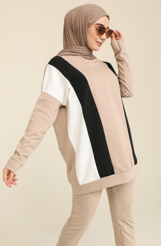Tofisa Garnili Eşofman Takım 3097-04 Taş