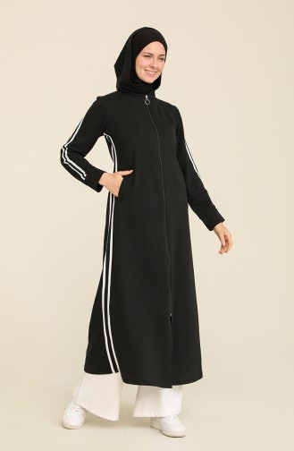 Tofisa Fermuarlı Spor Ferace 4133-04 Siyah