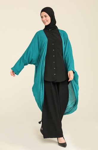 Kimono أخضر زمردي 7700-02