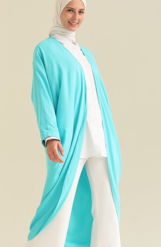 Viskon Abaya 7700-03 Turkuaz