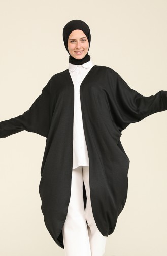 Viskon Abaya 7700-04 Siyah