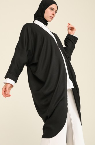 Viskon Abaya 7700-04 Siyah