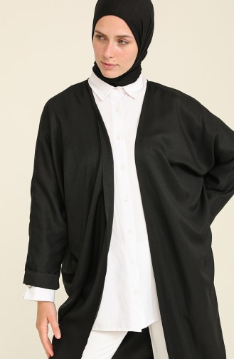 Viskon Abaya 7700-04 Siyah