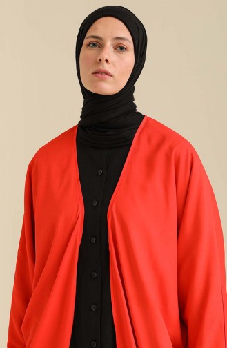 Viskon Abaya 7700-07 Kırmızı