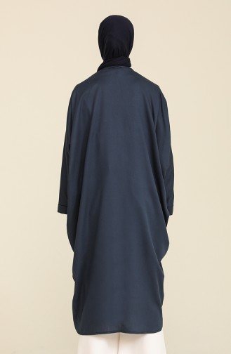 Viskon Abaya 7700-08 Lacivert