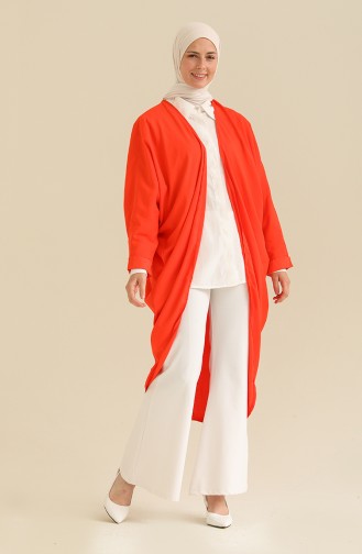 Kimono برتقالي مائل للحمرة 7700-09