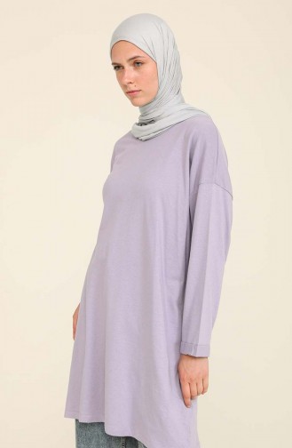 Basic Sade Tunik 2407-07 Lila