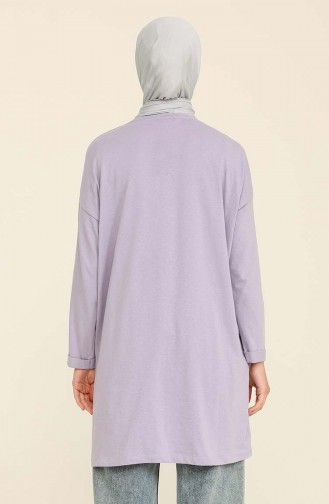 Basic Sade Tunik 2407-07 Lila