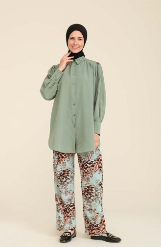 Mint green Broek 6571-01