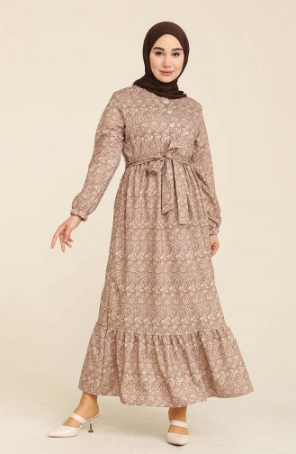 Nerz Hijab Kleider 3803-01