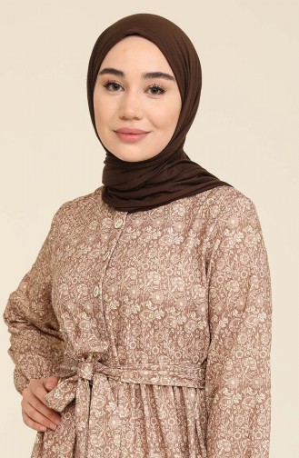 Mink Hijab Dress 3803-01