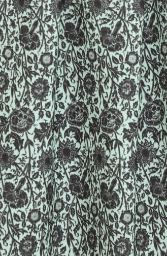 Robe a Motifs 3803-02 Vert Menthe 3803-02