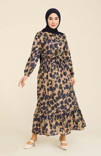Mink Hijab Dress 3803B-02