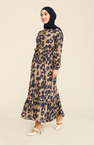 Mink Hijab Dress 3803B-02