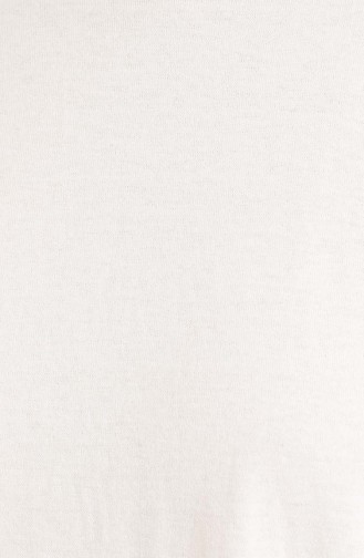 Basic Sade Tunik 2407-02 Beyaz
