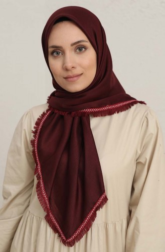 Kare Eşarp 8403-02 Bordo