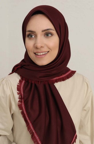 Kare Eşarp 8403-02 Bordo