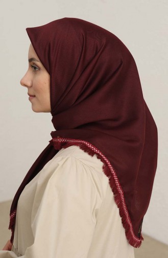 Kare Eşarp 8403-02 Bordo