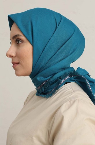 Kare Eşarp 8403-05 Petrol Mavisi
