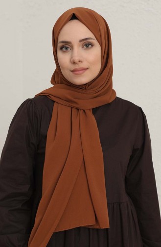Düz Medine İpeği Şal 1086-29 Taba 1086-29