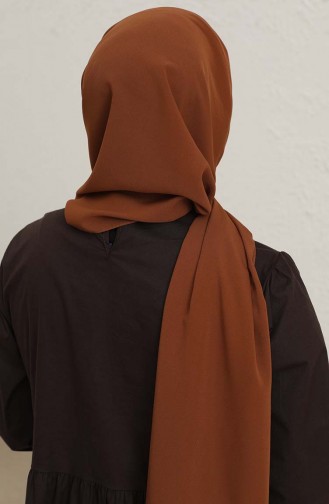 Düz Medine İpeği Şal 1086-29 Taba 1086-29