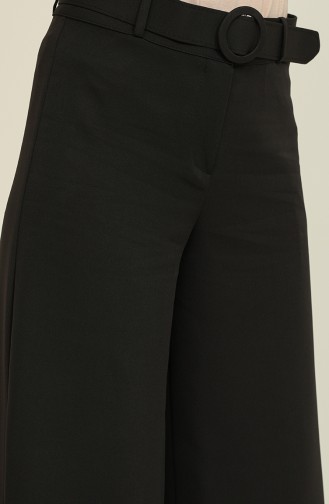 Belted Wide leg Pants 3121-03 Black 3121-03