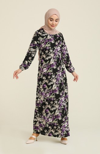 Black Hijab Dress 1776-01