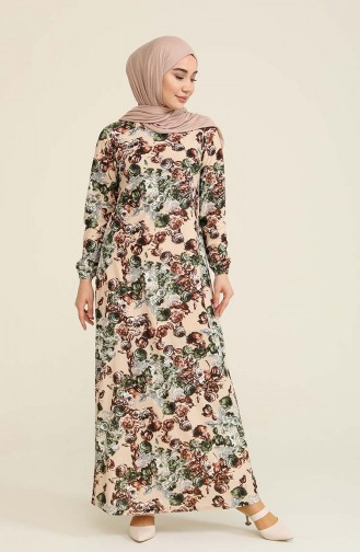 Mink Hijab Dress 1776-04