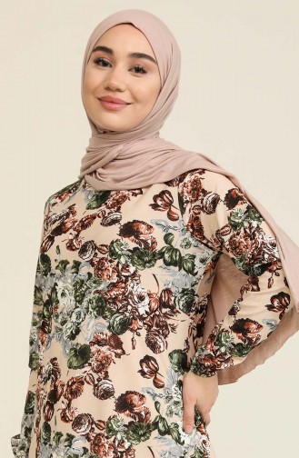 Mink Hijab Dress 1776-04