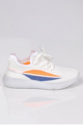 Cool Yezzy Işıklı Unisex Çocuk Günlük Spor Ayakkabı Beyaz
