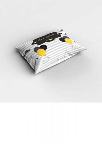 Monohome Gray Love 3D Pamuk Saten Bebek Nevresim Takımı