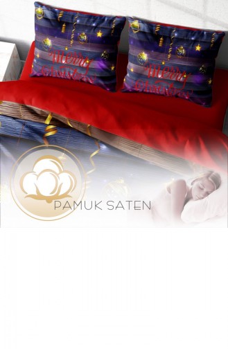 Monohome Ny Dark 3D Pamuk Saten Çift Kişilik Nevresim Takımı