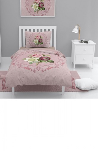 Monohome Damask Rose 3D Pamuk Saten Tek Kişilik Nevresim Takımı
